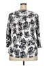 Monday Fun 100% Rayon Gray 3/4 Sleeve Blouse Size 2X - photo 2