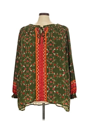 Woman Within Long Sleeve Blouse (view 1)
