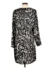 Donna Morgan 100% Polyester Animal Print Black Casual Dress Size 12 - photo 2