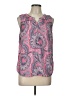 Talbots 100% Polyester Pink Sleeveless Blouse Size Lg Petite - photo 1