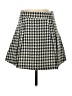 Aqua 100% Polyester Houndstooth Gray Casual Skirt Size S - photo 1