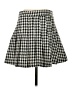 Aqua 100% Polyester Houndstooth Gray Casual Skirt Size S - photo 2