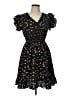 Unbranded 100% Polyester Hearts Black Casual Dress Size L - photo 1