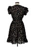 Unbranded 100% Polyester Hearts Black Casual Dress Size L - photo 2