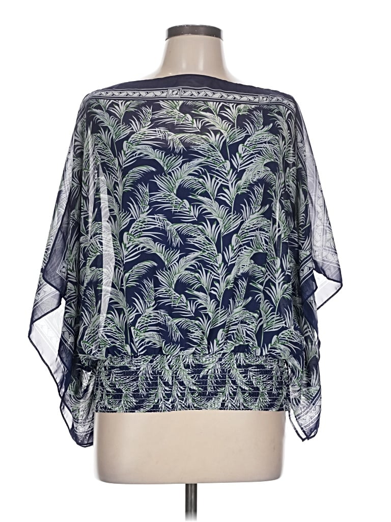 Pre-owned Max Studio 3/4 Sleeve Blouse In Blue