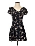 Mudd 100% Rayon Floral Black Casual Dress Size XS - photo 1