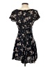Mudd 100% Rayon Floral Black Casual Dress Size XS - photo 2