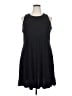 Athleta Solid Black Casual Dress Size 2X - photo 1