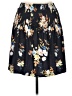 Unbranded 100% Polyester Floral Black Casual Skirt Size XL - photo 1