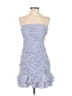 Double Zero 100% Cotton Blue Cocktail Dress Size M - photo 1