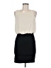 Final Touch Solid Ivory Cocktail Dress Size M - photo 1