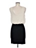 Final Touch Solid Ivory Cocktail Dress Size M - photo 2