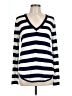 Lauren by Ralph Lauren Stripes Blue Pullover Sweater Size L - photo 1