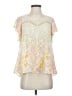 HD in Paris 100% Polyester Ivory Short Sleeve Blouse Size 4 - photo 1