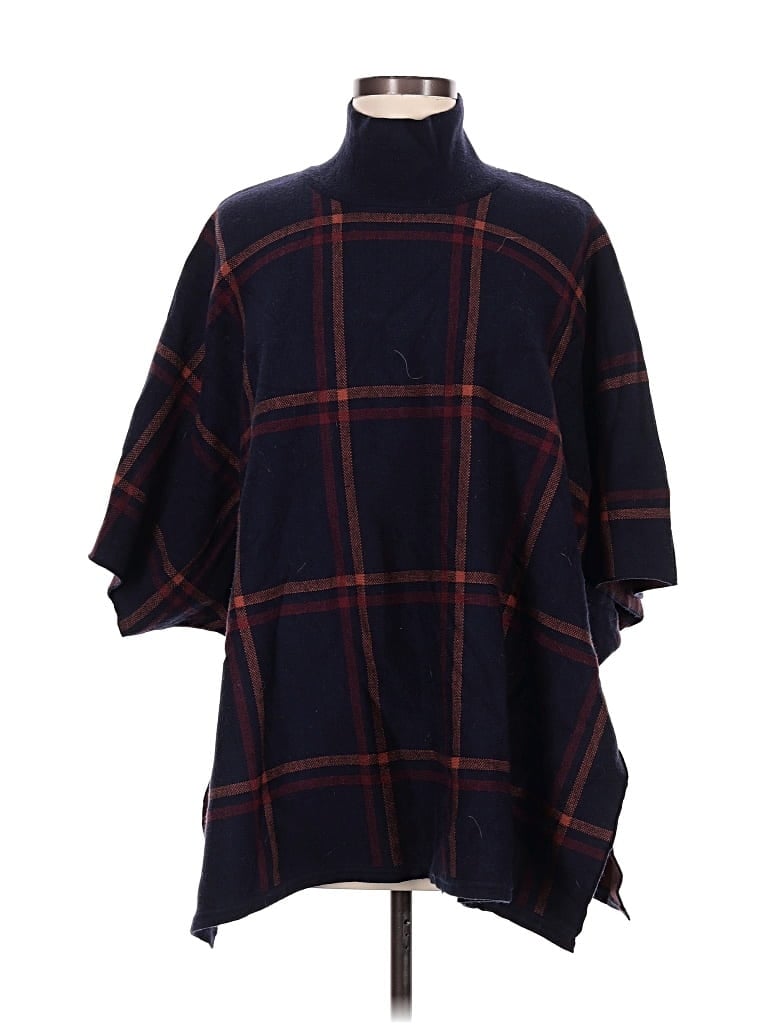 Pre-owned Max Studio Poncho In Blue