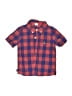 Baby Gap 100% Cotton Checkered-gingham Red Short Sleeve Button-Down Shirt Size 12-18 mo - photo 1