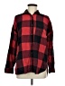 Old Navy Plaid Red Long Sleeve Button-Down Shirt Size M - photo 1