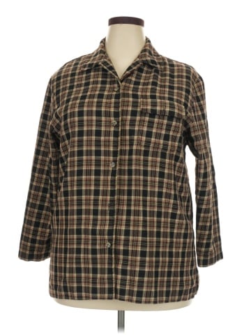 Southern Lady 3/4 Sleeve Button-Down Shirt (view 1)