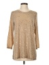 Logo Layers Stars Tan 3/4 Sleeve Top Size S - photo 1