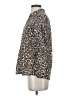 Cato Animal Print Brown 3/4 Sleeve Button-Down Shirt Size S - photo 5