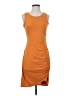 Nine West Solid Orange Casual Dress Size S - photo 1