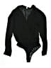 Glam 100% Polyester Black Bodysuit Size L - photo 1