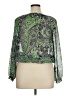 Liz Claiborne 100% Polyester Green Long Sleeve Blouse Size XL (petite) - photo 2