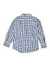 Crewcuts 100% Cotton Checkered-gingham Blue Long Sleeve Button-Down Shirt Size 4 - 5 - photo 2