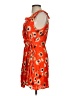 Zara Basic 100% Viscose Print Orange Cocktail Dress Size S - photo 5