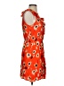 Zara Basic 100% Viscose Print Orange Cocktail Dress Size S - photo 4