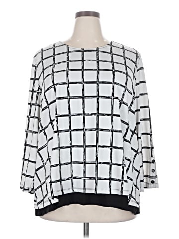 MULTIPLES 3/4 Sleeve Blouse (view 1)