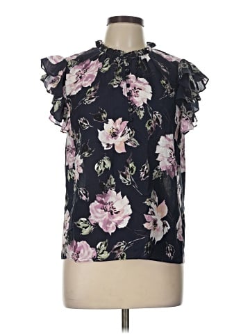 Rebecca Taylor Short Sleeve Silk Top (view 1)