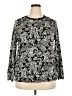 Rafaella 100% Cotton Paisley Silver Long Sleeve Blouse Size XXL - photo 1