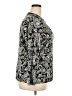 Rafaella 100% Cotton Paisley Silver Long Sleeve Blouse Size XXL - photo 4