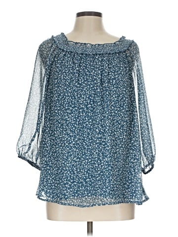 LC Lauren Conrad 3/4 Sleeve Blouse (view 1)