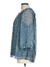 LC Lauren Conrad 100% Polyester Blue 3/4 Sleeve Blouse Size L - photo 5
