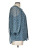LC Lauren Conrad 100% Polyester Blue 3/4 Sleeve Blouse Size L - photo 4