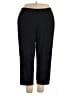 Blair 100% Polyester Solid Black Casual Pants Size 22 - photo 1