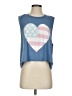 Wildfox Blue Sleeveless T-Shirt Size Sm (1 or S) - photo 1