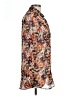 Element 100% Polyester Print Orange Long Sleeve Blouse Size L - photo 4