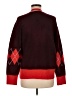 CeCe Argyle Burgundy Cardigan Size M - photo 2
