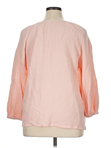 Caslon 3/4 Sleeve Blouse (view 2)