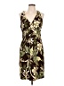 Connected Apparel 100% Polyester Tropical Brown Cocktail Dress Size 16 - photo 1