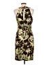 Connected Apparel 100% Polyester Tropical Brown Cocktail Dress Size 16 - photo 2