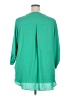 Chaus 100% Polyester Green 3/4 Sleeve Blouse Size 2X - photo 2