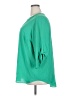 Chaus 100% Polyester Green 3/4 Sleeve Blouse Size 2X - photo 5
