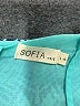 Sofia by Vix 100% Polyester Print Teal Casual Dress Size L - photo 4