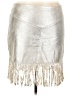 Shyanne Metallic Silver Faux Leather Skirt Size XXL - photo 1