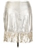 Shyanne Metallic Silver Faux Leather Skirt Size XXL - photo 2