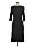Cato Solid Black Casual Dress Size 6 - photo 2